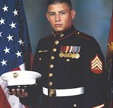 Photo of Sgt. Ricardo Tapia in his uniform.