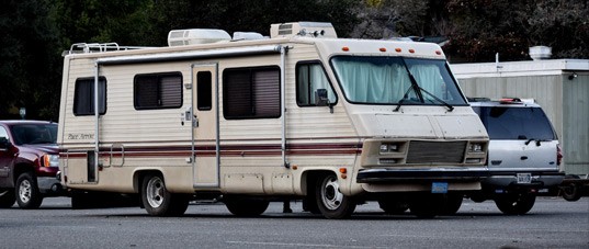 Photo of a RV parked in a lot