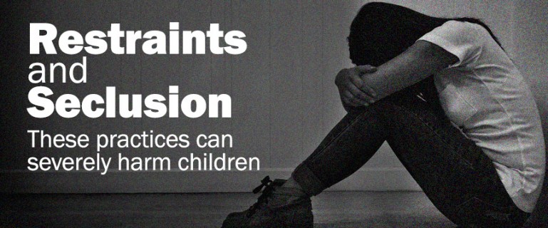 Restraints and Seclusion: These practices can severely harm children - Photo of a young girl sitting alone in a room with her face in knees