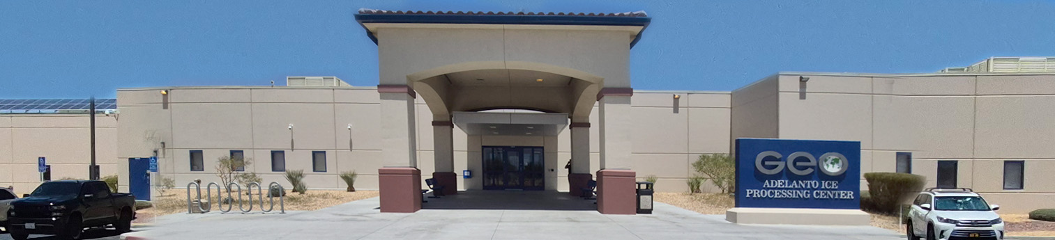 Front of Adelanto building
