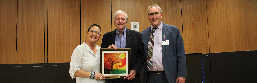 Tho Vinh Banh, special advisor to Strategic Partnerships and Community Engagement (SPACE) with Disability Rights California, Mark DeSaulnier, Congressman for the 10th district of California, and Andy Imparato, CEO of Disability Rights California presented Congressman DeSaulnier with DRC’s National Leadership Award for his work advocating for students with disabilities.