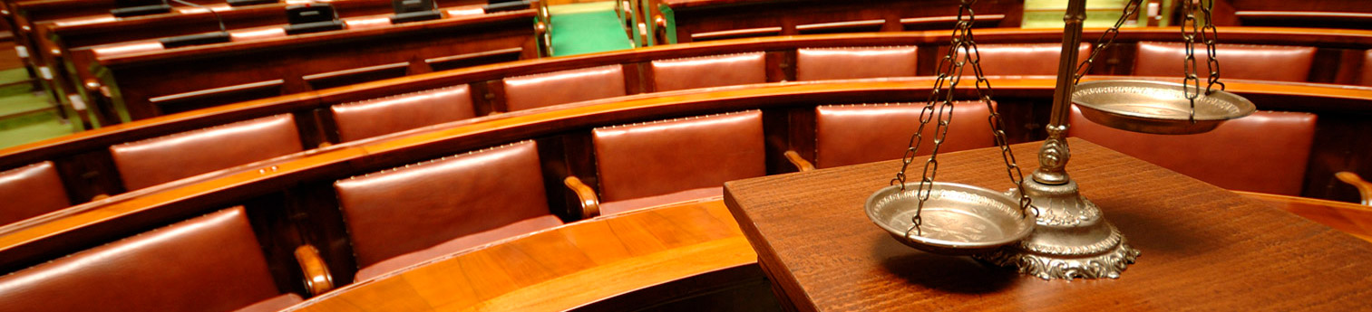 Photo of a empty Legislative hall where bills are discussed.