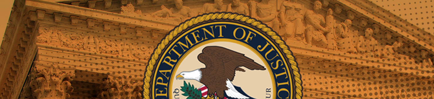 DOJ Seal covering the Supreme Court Building