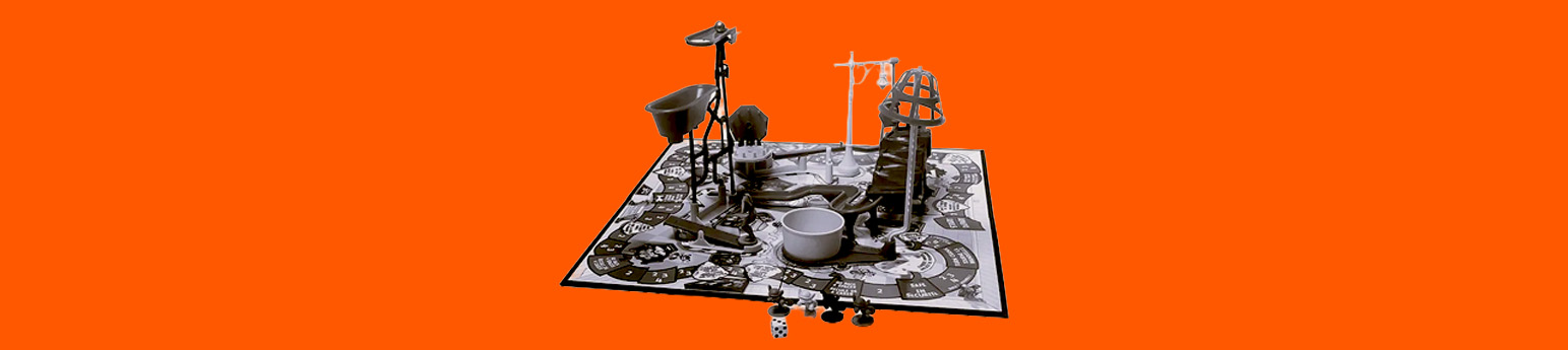 An image of the old board game called Mouse Trap.
