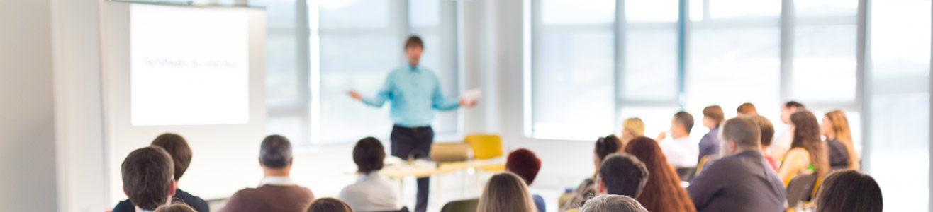 An instructor leading a training.
