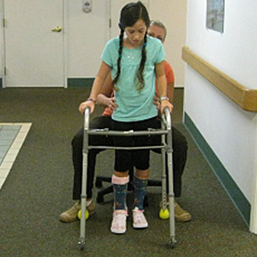 Gracie re-learned how to walk at 10 years old after she had a stroke.