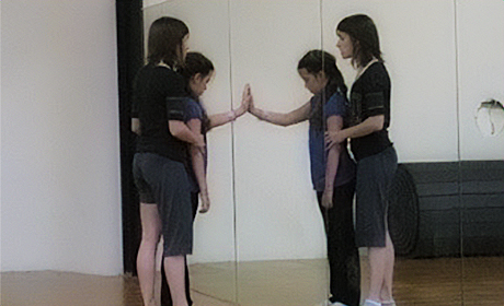 After she had her stroke, Gracie's dance teacher used belts to assist her with re-learning how to dance.
