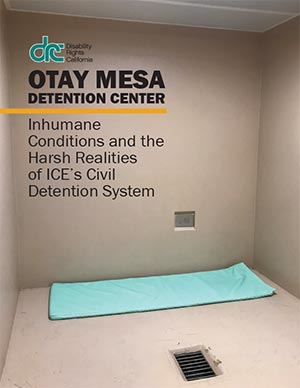 Cover of the report showing a lone mat laying on a cell floor.