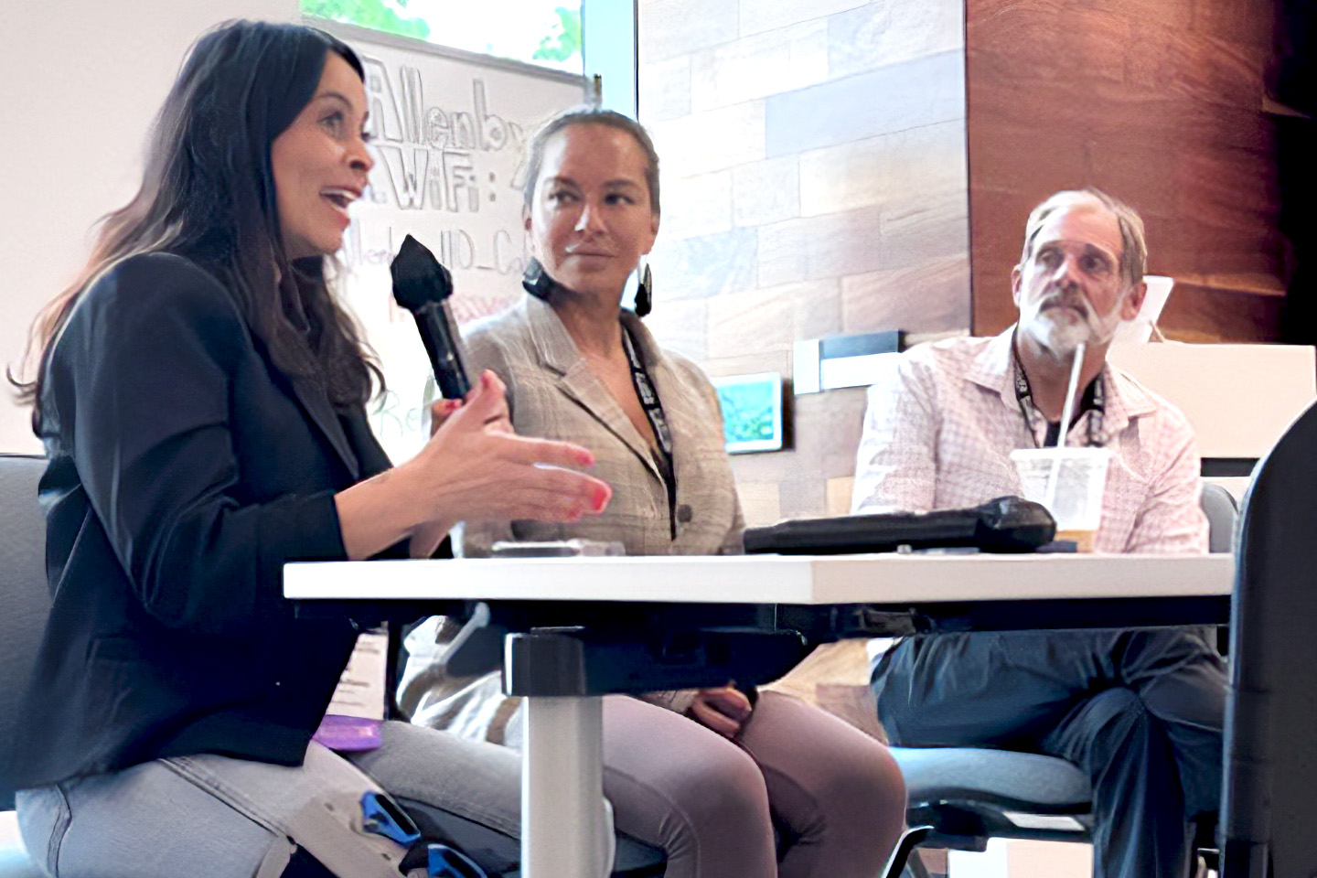 Vanessa Ramos, Carolina Ayala, and Jason Robison were panelists for the Peer Support Session at the Patients' Rights Advocacy Training (PRAT) in Sacramento, CA.