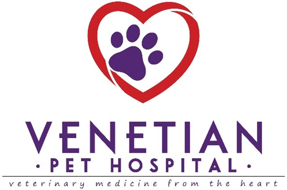 Venetian Pet Hospital Logo, Text: Veterinary Medicine from the heart.