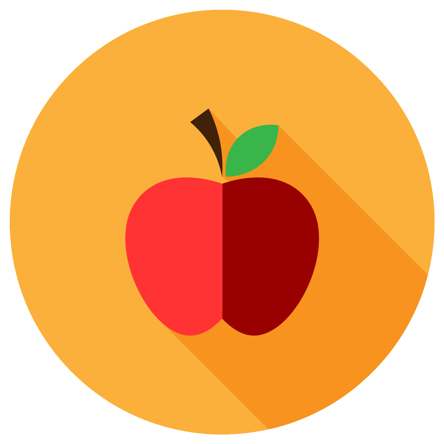 Graphic of an apple.