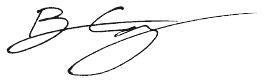 Ben Conway's signature