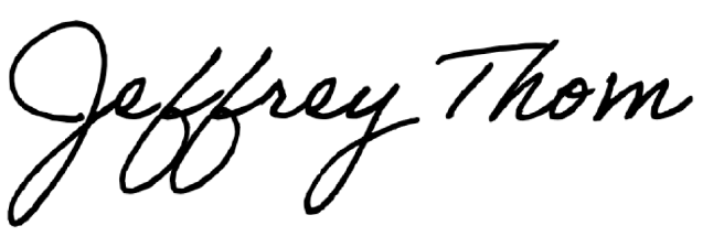 Signature for Jeffrey Thom