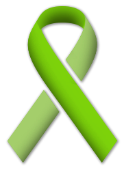 Graphic of a lime green ribbon.