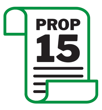 Icon of Prop 15 Ballot
