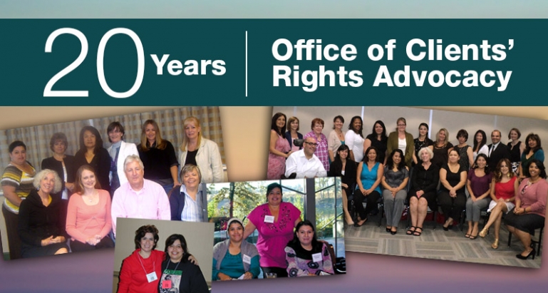 20 Years - Office of Clients’ Rights Advocacy - Image of OCRA staff members