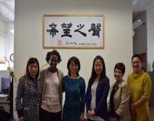 Photo of Zoey Trinh (client), Brittnee Gillespie, Cathy Zhang (Radio host), Susanna Prion (radio employee), Pat McConahay and Tho Vinh Banh Photo of Zoey Trinh (client), Brittnee Gillespie, Cathy Zhang (Radio host), Susanna Prion (radio employee), Pat McConahay and Tho Vinh Banh