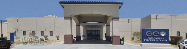 Front of Adelanto building