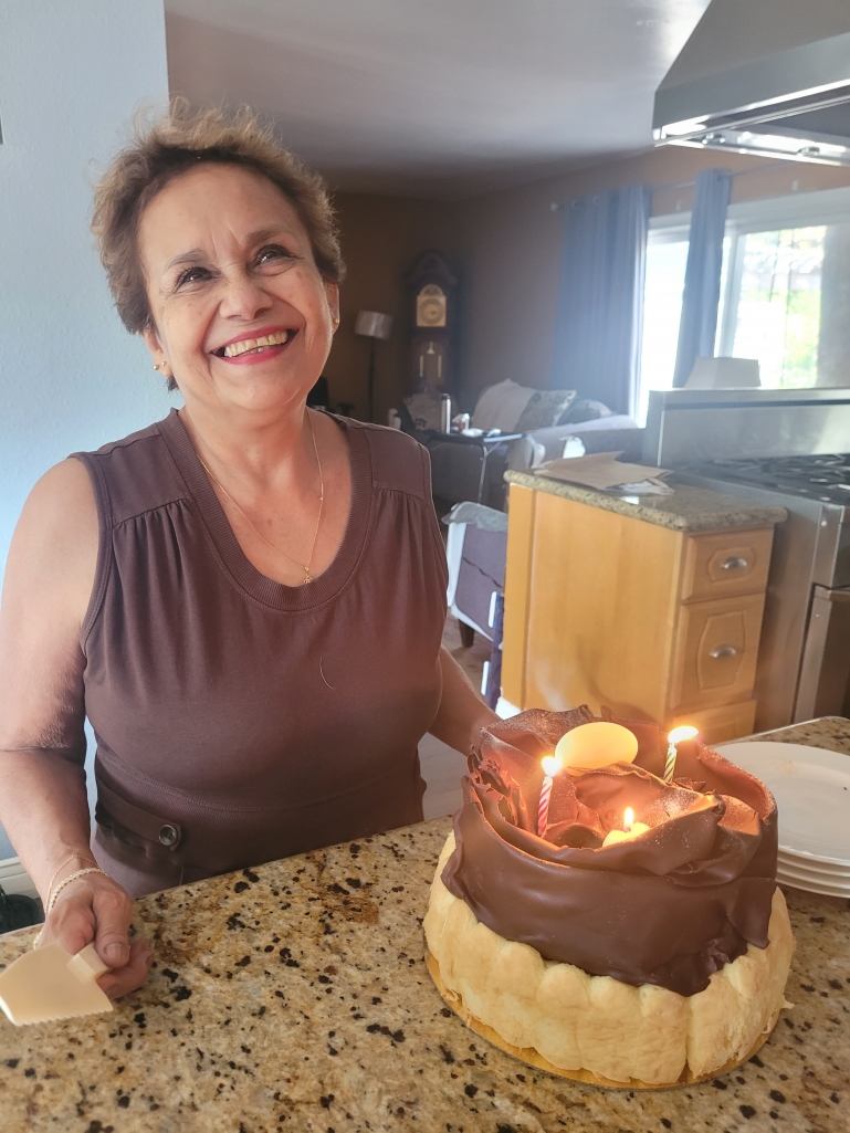Carmen Torres seen enjoying her birthday.