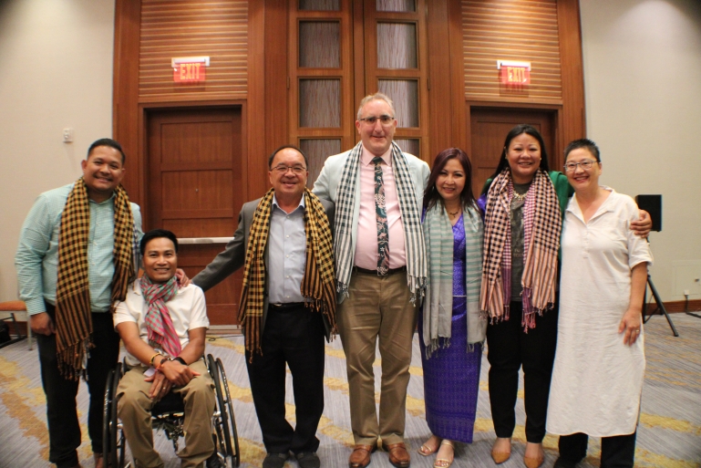 DRC Employees and members of the Cambodian community during DRC's 2023 August Board Meeting.