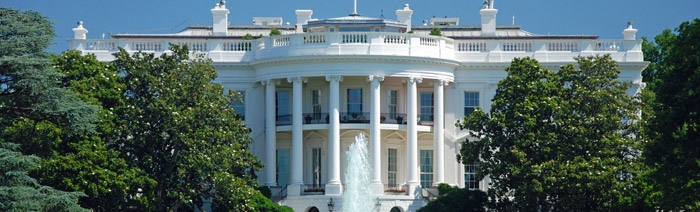 Photo of the front of the White House