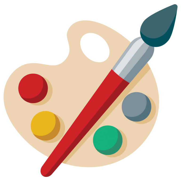 Paint pallete icon.