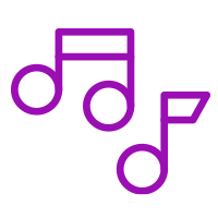 Icon of music notes